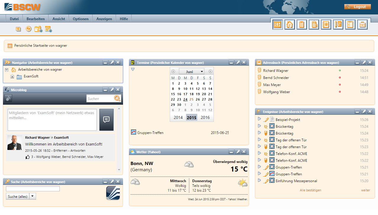 OrbiTeam BSCW Portal