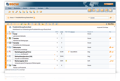 BSCW Workspace